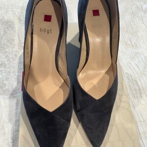 Women's Elegant Black Suede Heels